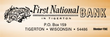 First National Bank in Tigerton Logo