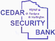 Cedar Security Bank Logo