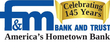 F&M Bank and Trust Company Logo